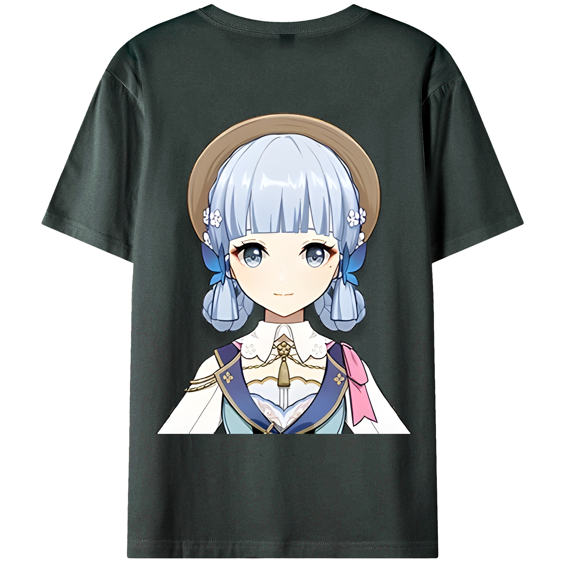 げんし神 神里綾華 神宮寺レン genshin Kamimiya Ren 綿100％ メンズ半袖Tシャツ（バックプリント） 通気性